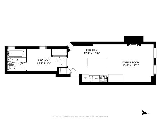 Floorplan for 220 East 82nd Street, 2FW