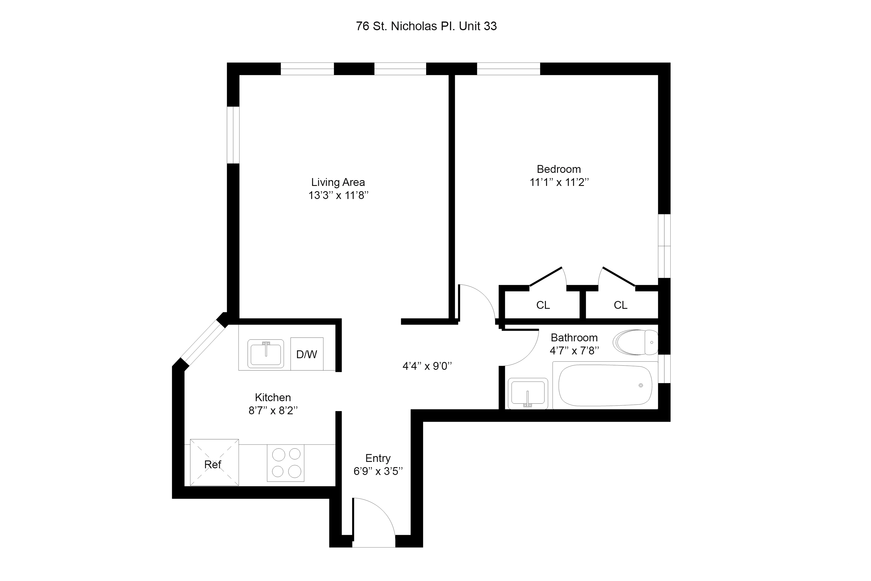 Floorplan for 76 St Nicholas Place, 33