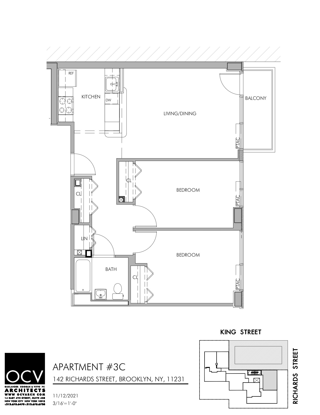 Floorplan for 142 Richards Street, 3C