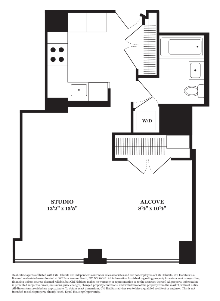 Floorplan for 635 West 42nd Street, 7J