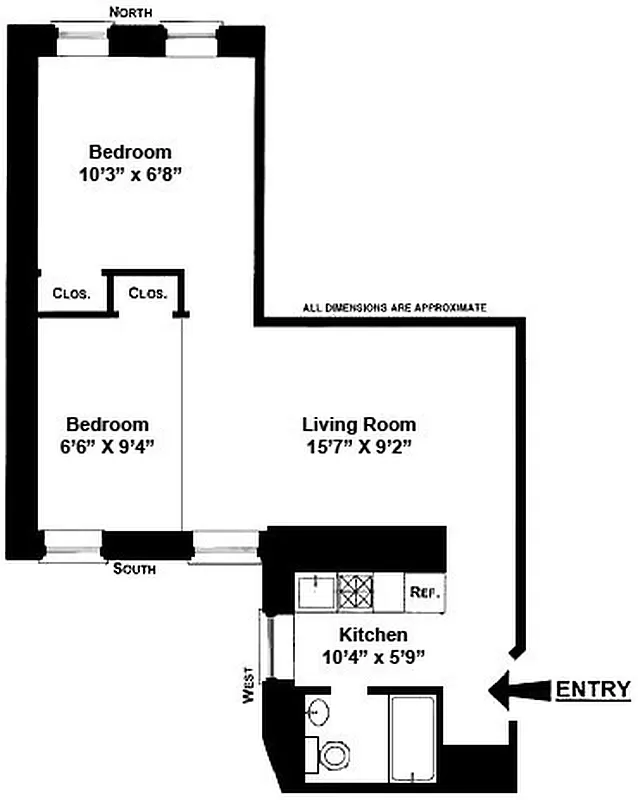 Floorplan for 321 East 12th Street, 22