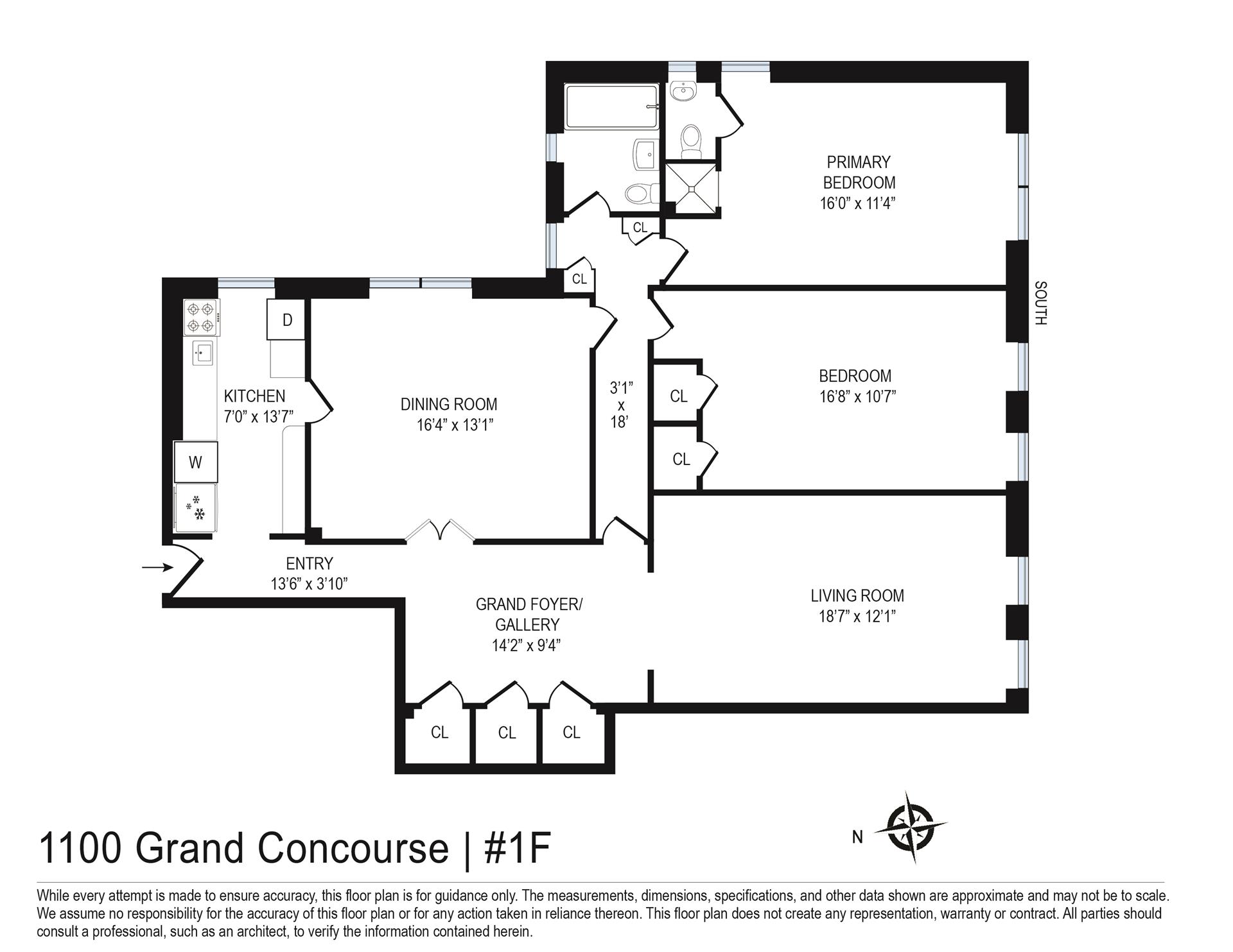 1100 GRAND CONCOURSE, New York, NY 10456, 3 Bedrooms Bedrooms, 6 Rooms Rooms,2 BathroomsBathrooms,Residential,For Sale,GRAND CONCOURSE,RPLU-5122965860