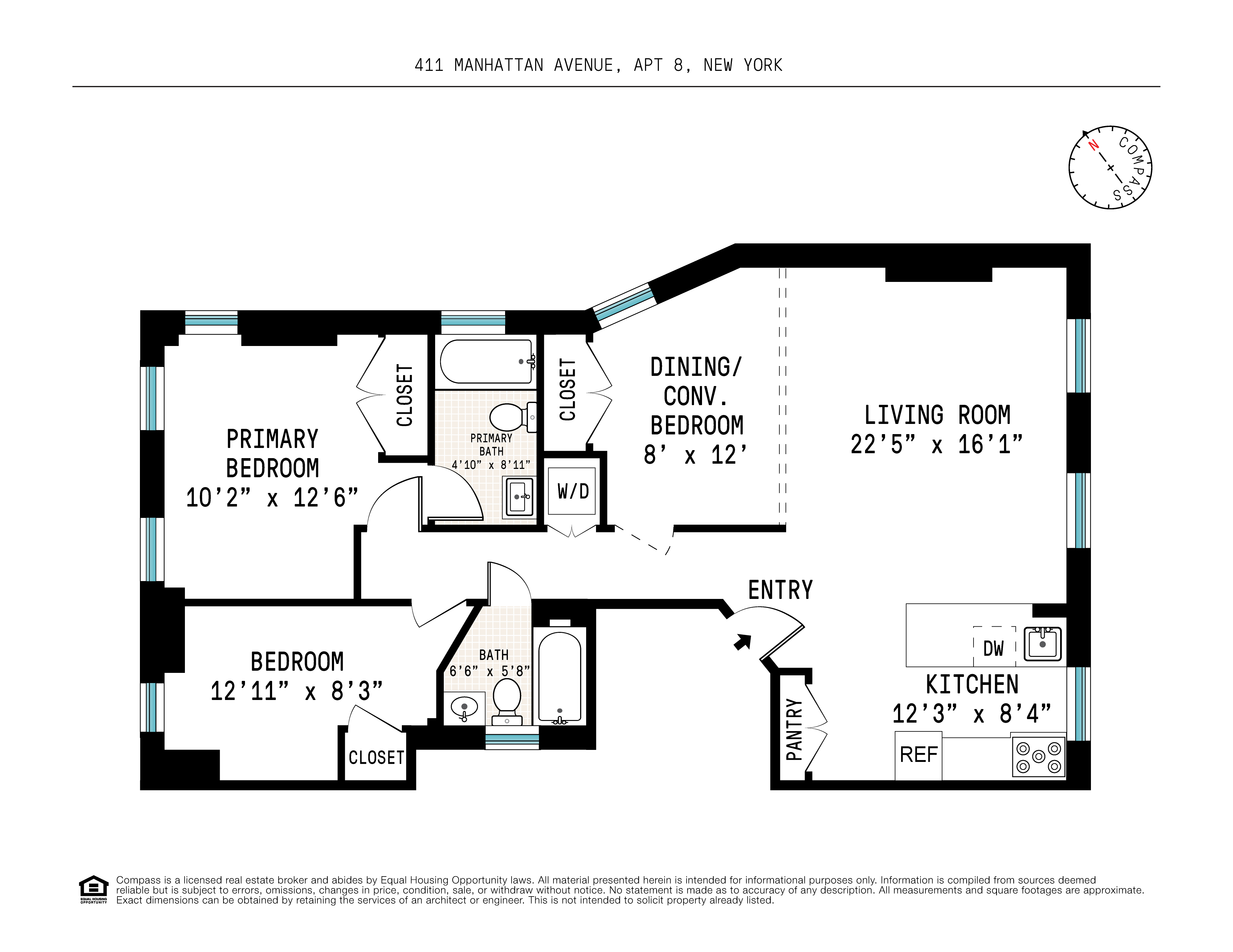 Floorplan for Manhattan Avenue, 8