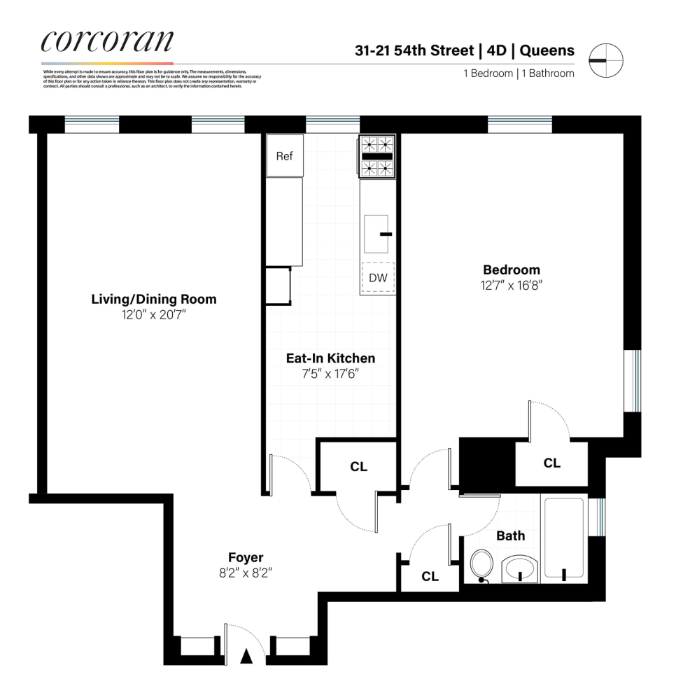 Floorplan for 31-21 54th Street