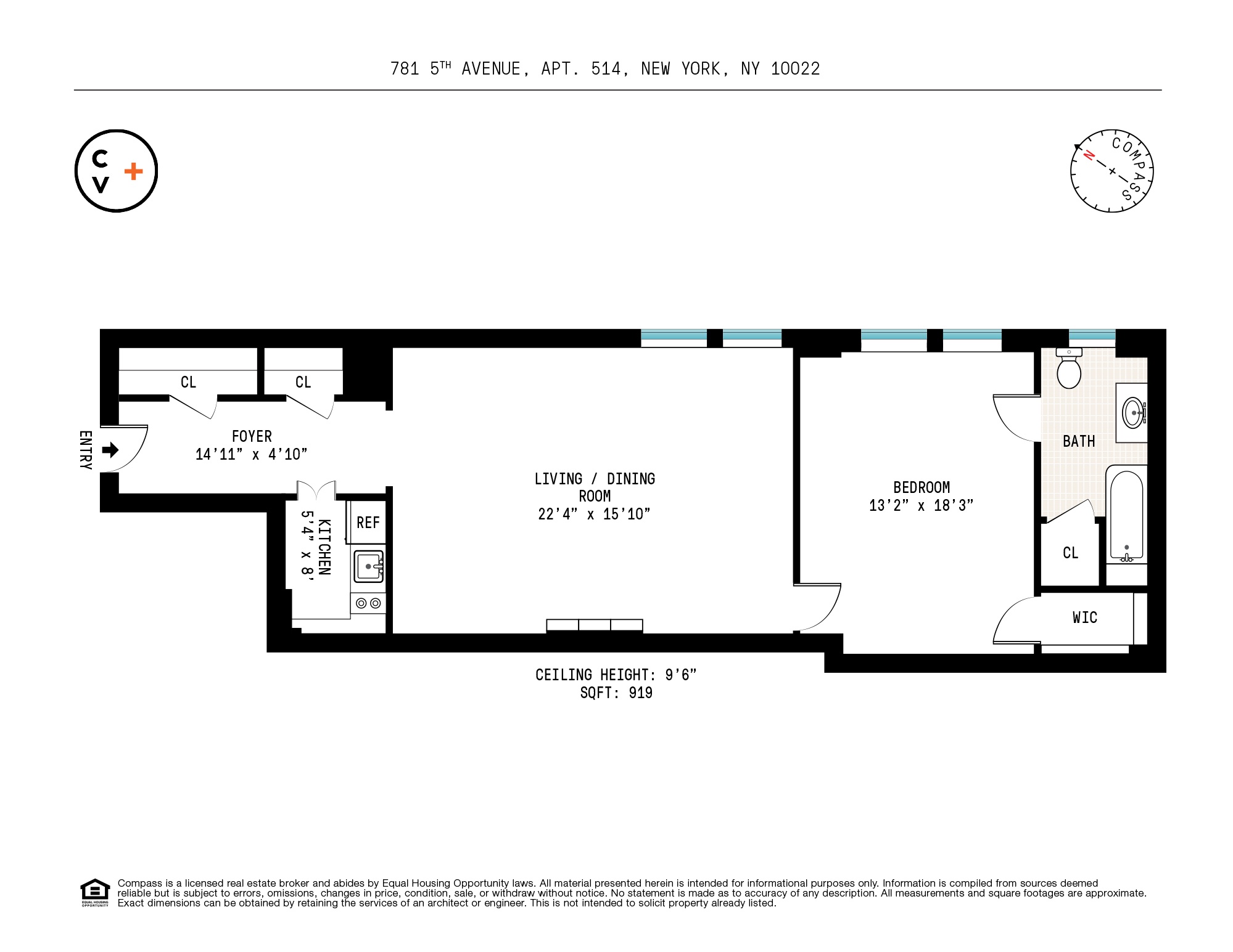 Floorplan for 781 5th Avenue, 514