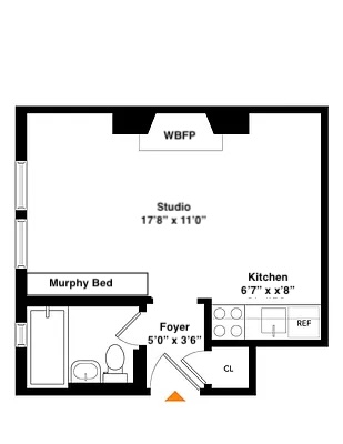 Floorplan for 344 West 12th Street, 2E