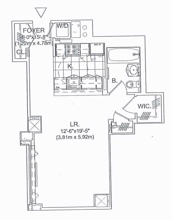 Floorplan for 205 West 76th Street, 5K