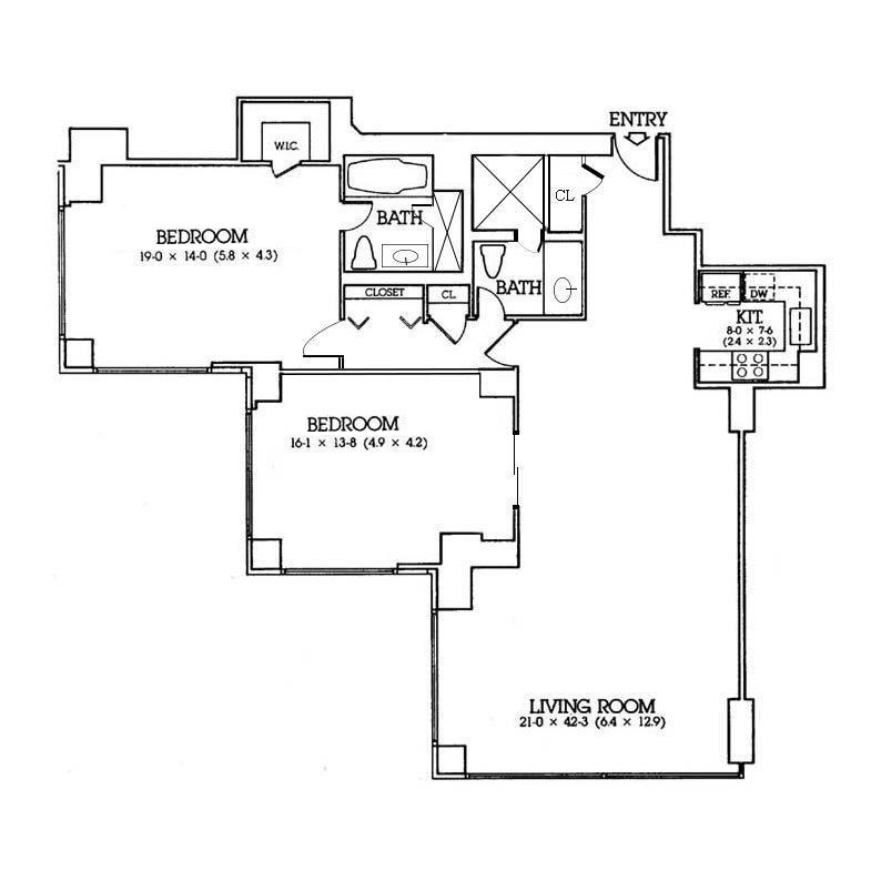Floorplan for 721 5th Avenue, 39A