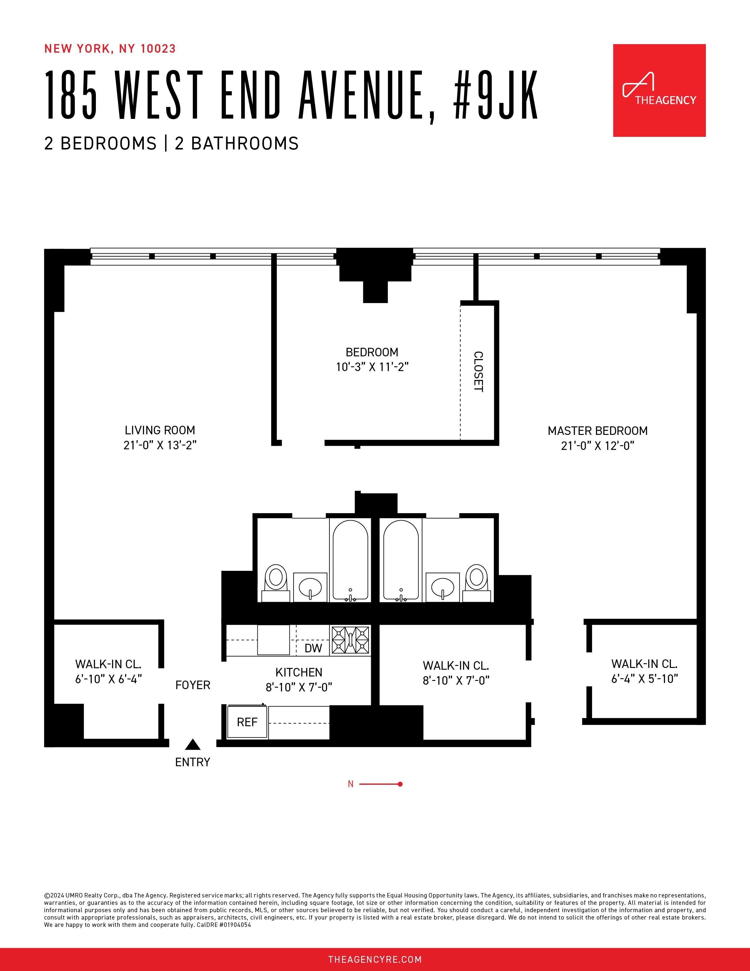 Floorplan for 185 West End Avenue, 9-JK