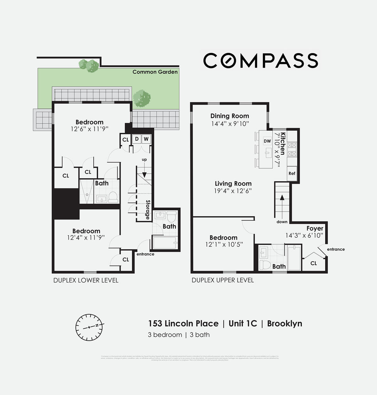 Floorplan for 153 Lincoln Place, 1C