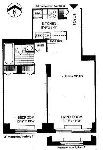 Floorplan for 377 Rector Place, 5-L