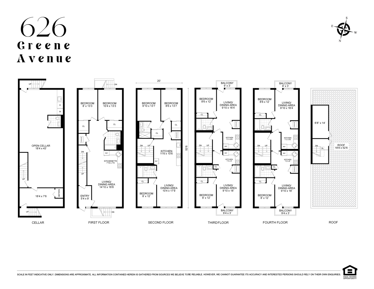 Floorplan for 626 Greene Avenue, TH