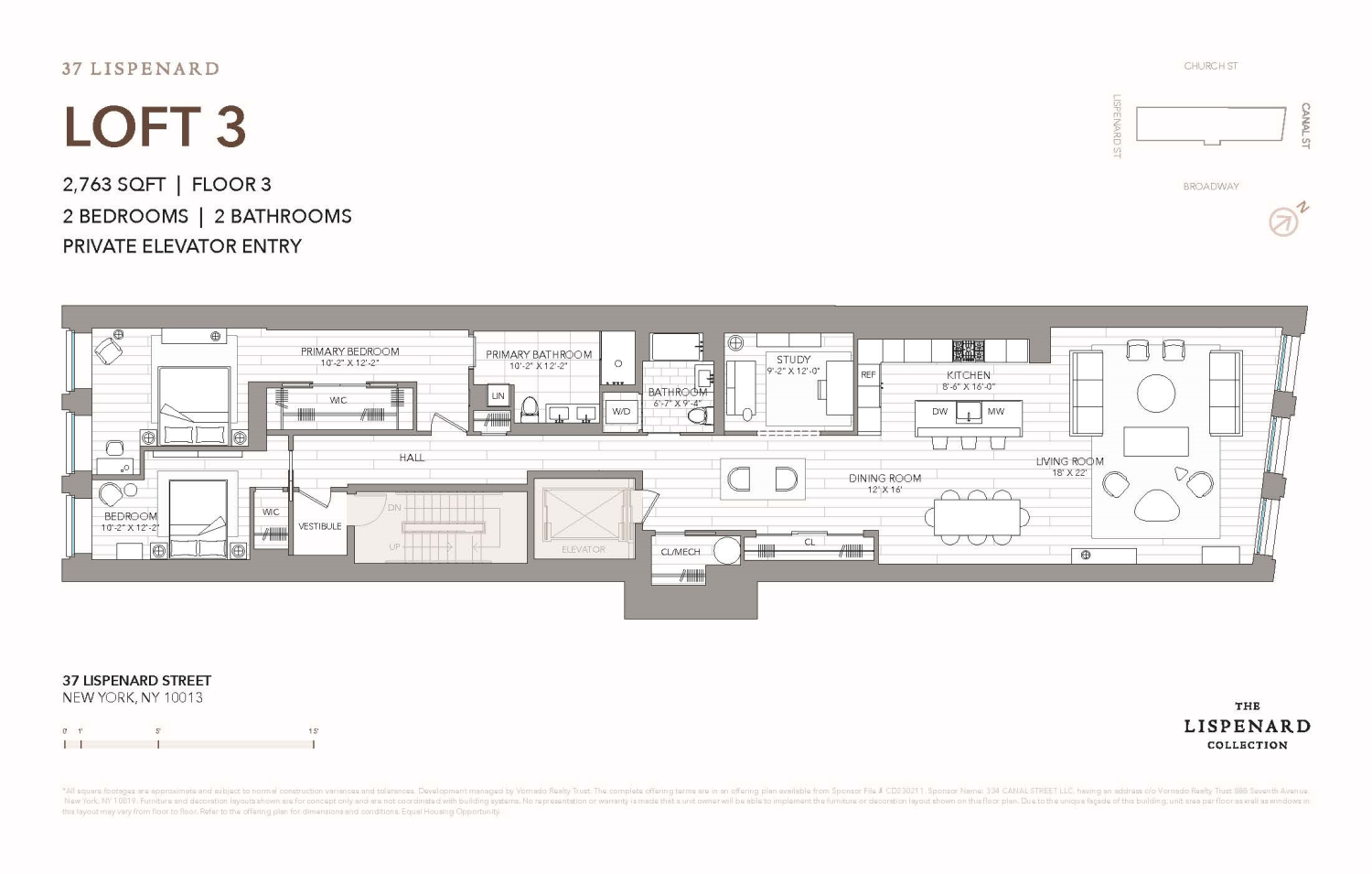 Floorplan for 37 Lispenard Street, 3
