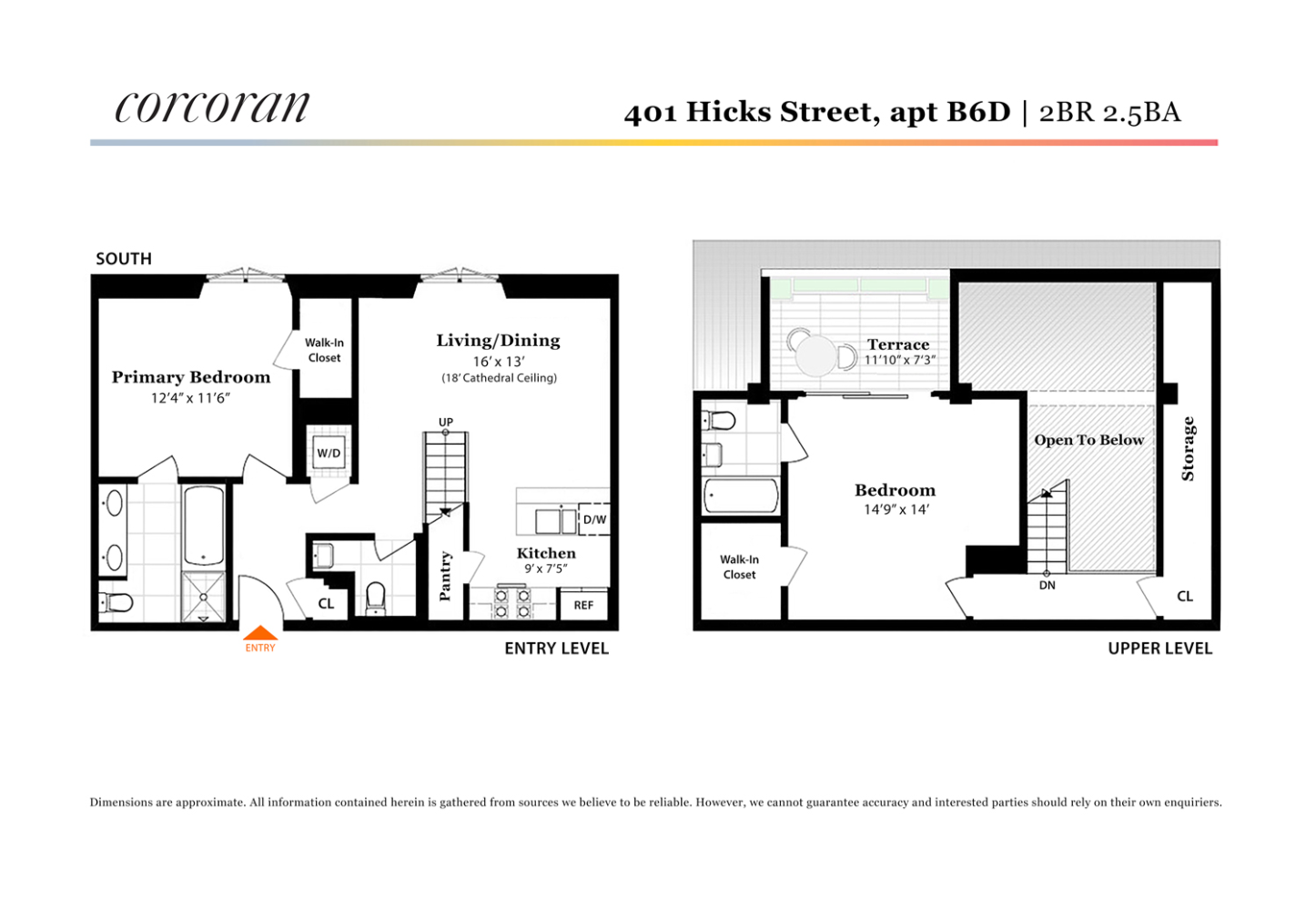 Floorplan for 401 Hicks Street, B6D