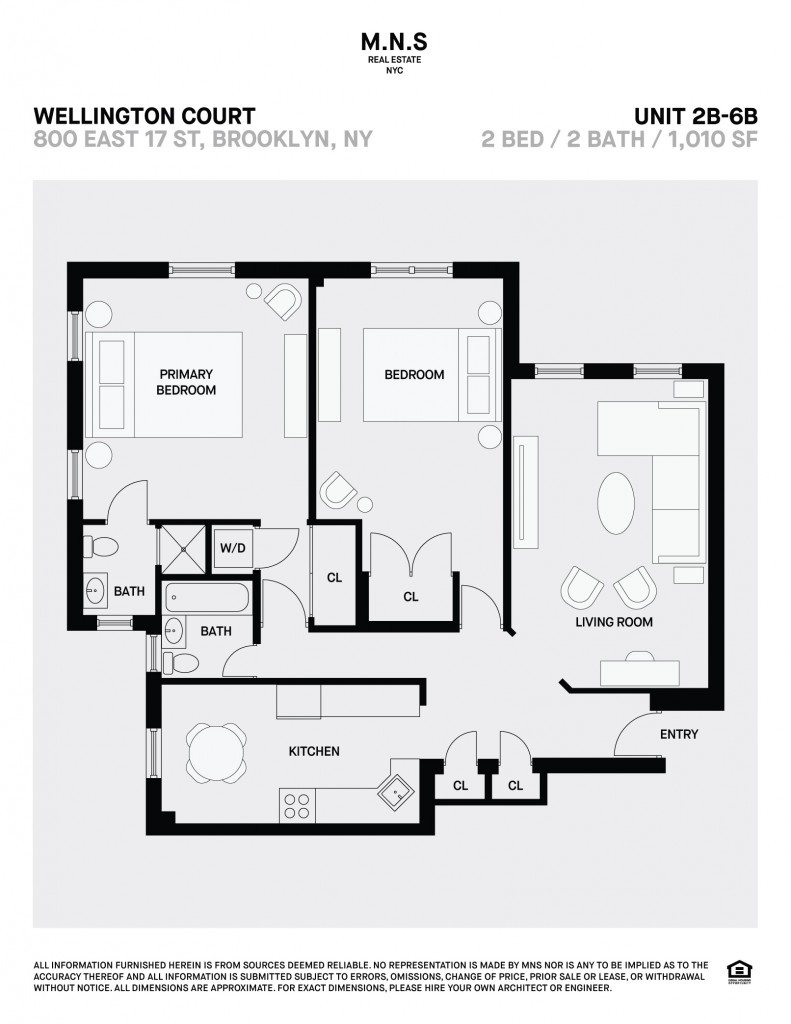 Floorplan for 800 East 17th Street, 5-B