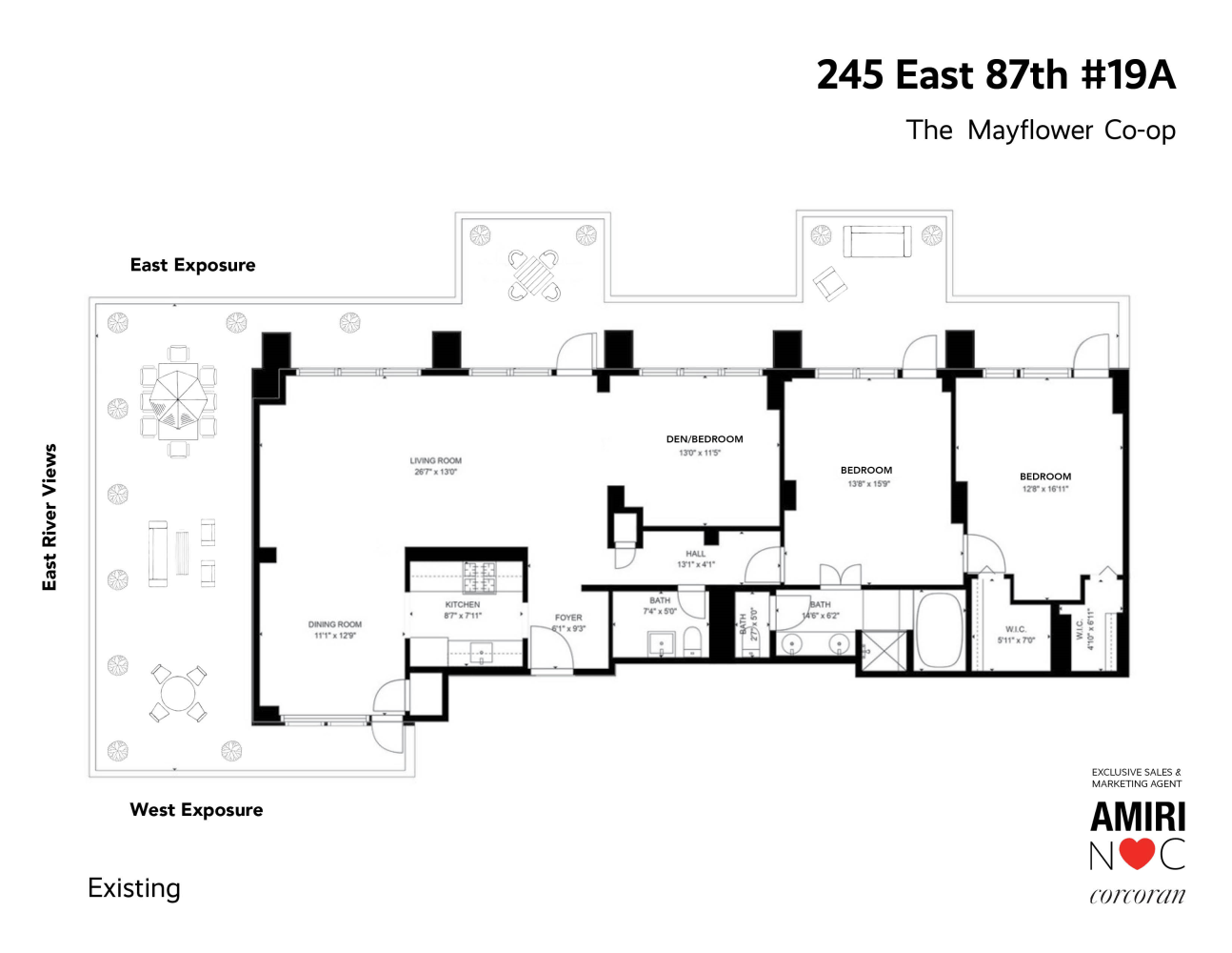 Floorplan for 245 East 87th Street, 19A