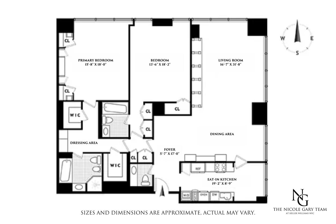 Floorplan for 641 5th Avenue, 36D1D2