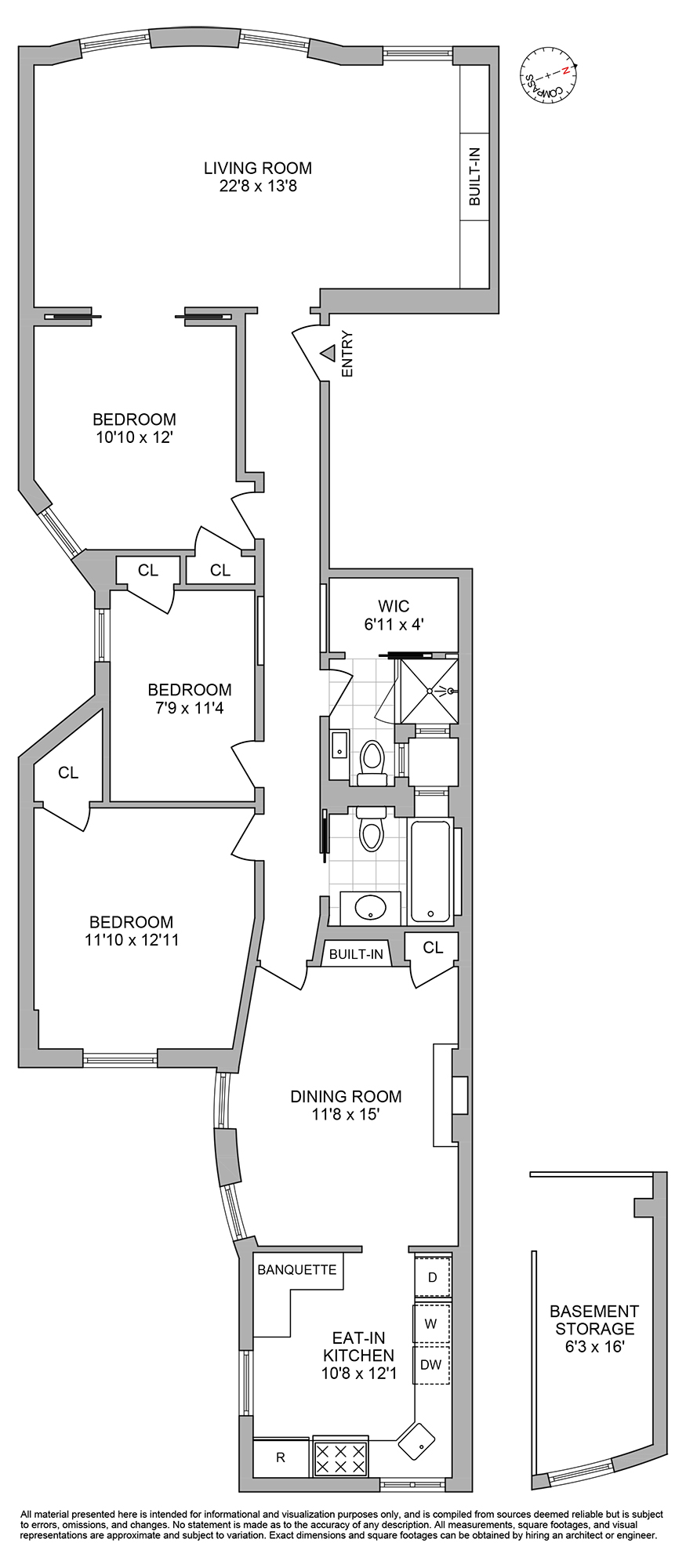 Floorplan for 25 Garden Place, 3