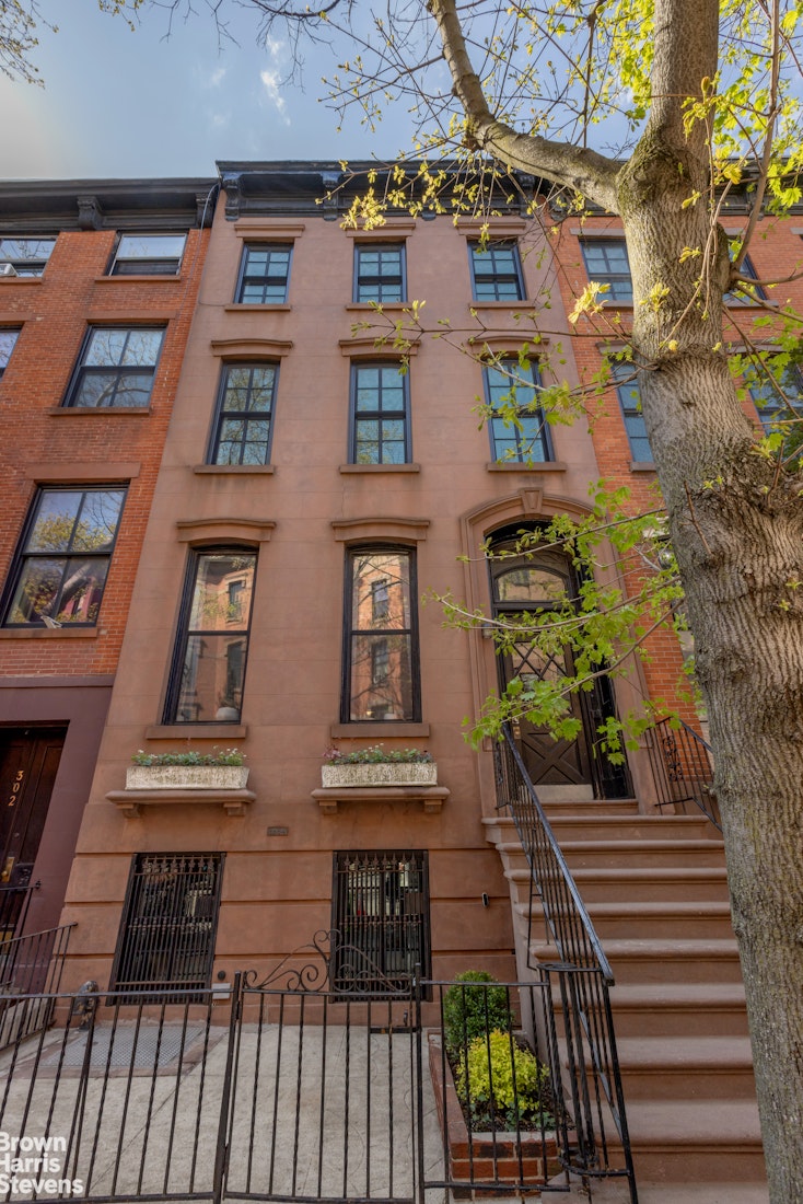CLASSIC TOWNHOUSE APPEAL300 Hicks, in the Brooklyn Heights Historic District, is a handsome townhouse built in 1854. It is 20 feet wide and 50 feet deep on a 100-foot lot with 4000 square feet living space on 4 floors, a 1000-sf basement and 980-sf of outdoor space. Views to the front over Hicks Street are of townhouses and to the rear, the deep lots on the east side of Willow Place and the west side of Hicks. This double lot depth provides splendid light and an open sky panorama above a full block of airy garden greenery. Elements of the classic appeal are enhanced by the dimensions of the house, with tall windows and high ceilings adding excitement to the prospect of redesigning a historic house to suit 21st century lifestyles.In the 60 years of family ownership, conscientious maintenance and timely upgrades have included a beautiful brownstone facade and stoop, new windows front and back, exposed brick walls, and a large oval skylight above the original staircase. A legal 4-family, there are three rentals with 2 beds and 1 bath each on the parlor, 2nd and 3rd floors. The recently renovated garden apartment is kept for the family and has private access to the garden and massive storage space in the large dry cellar with a full-size washer dryer and a separate room for mechanicals.In terms of value, Hicks Street between Joralemon and State has experienced a renaissance, with high-end restorations of one townhouse after another. Sales of renovated houses on this block have experienced stratospheric price increases topping $3,000 per square foot and rising. One possible purchase scenario for those converting to single family occupancy is to begin designing, planning and filing, while enjoying the benefit of rental income for the year that may take. Current one-year leases expire 10/31/24. The many pleasures of living in beautiful 19th century Brooklyn Heights, NYC's first Historic District, are well-known and include, but are not limited to, a spectacular 85-acre waterfront park with views across the harbor to Manhattan, easily reached by multiple subway lines and local ferry service on a route that originally dates to 1642. FIRST SHOWINGS WILL BE BY APPOINTMENT ON SATURDAY AND SUNDAY APRIL 20 AND 21. KINDLY EMAIL FOR AN APPOINTMENT. (NO TEXTS PLEASE.)