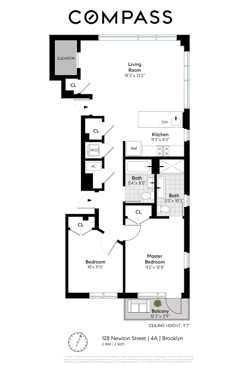 Floorplan for 128 Newton Street, 4A