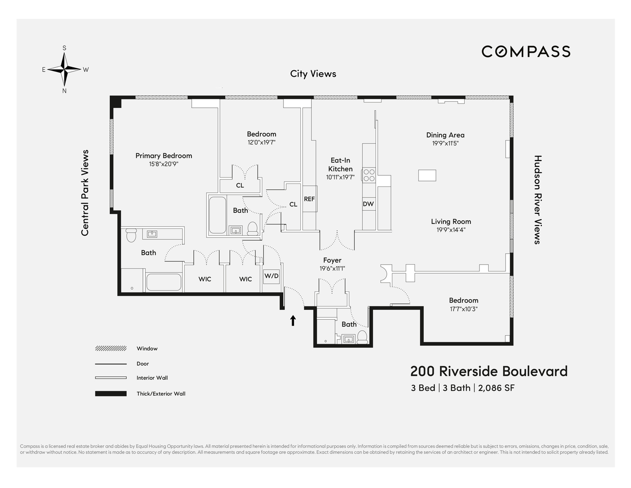 Floorplan for 200 Riverside Boulevard, 44A