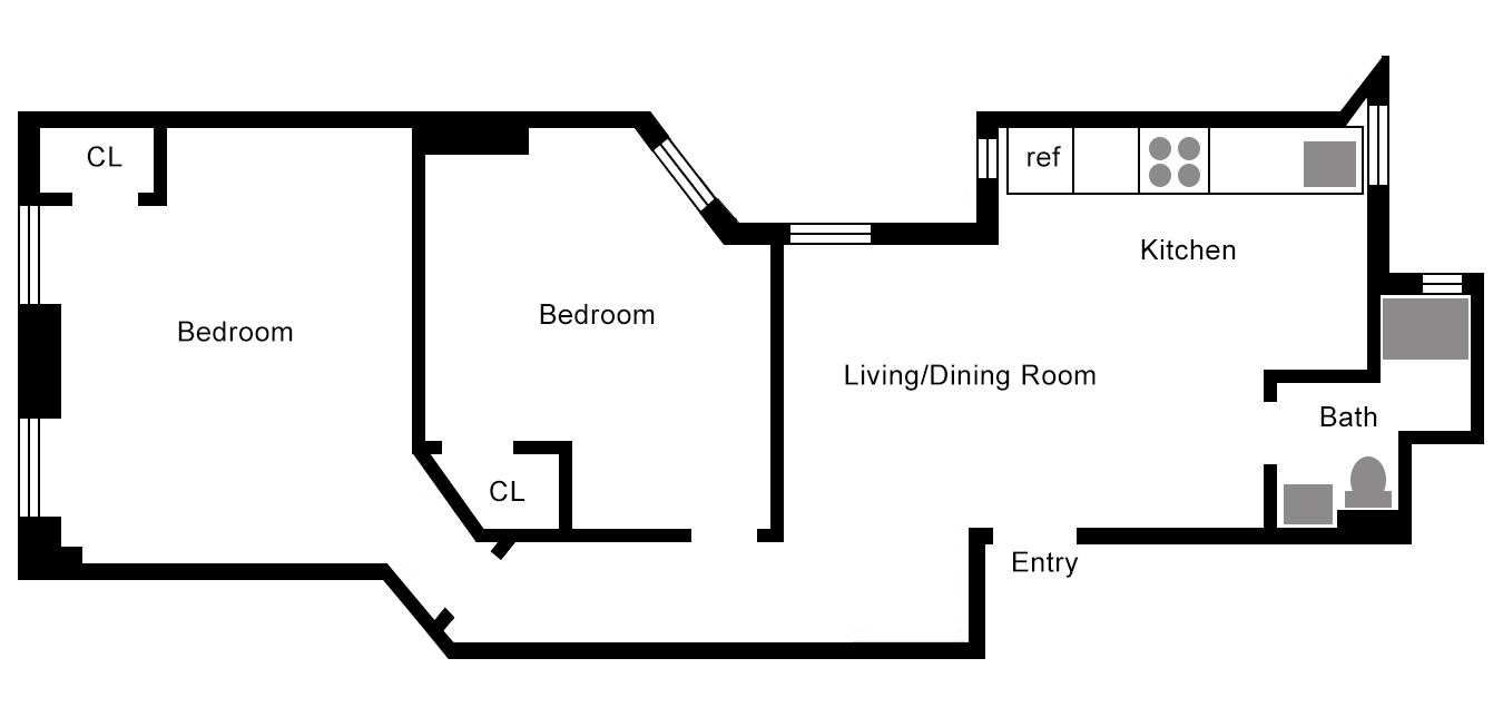 Floorplan for 267 West 15th Street, 2FE