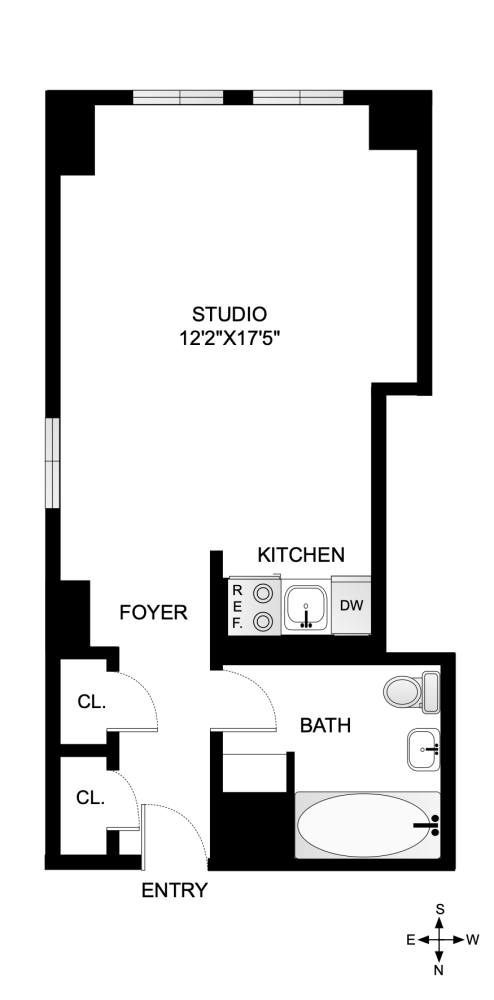 Floorplan for 25 Tudor City Place, 1623