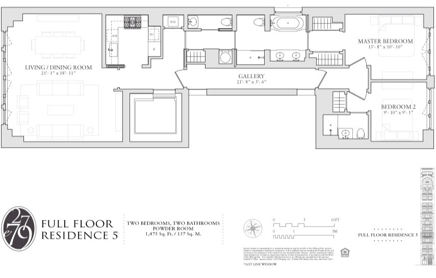 Floorplan for 27 East 79th Street, 5FL
