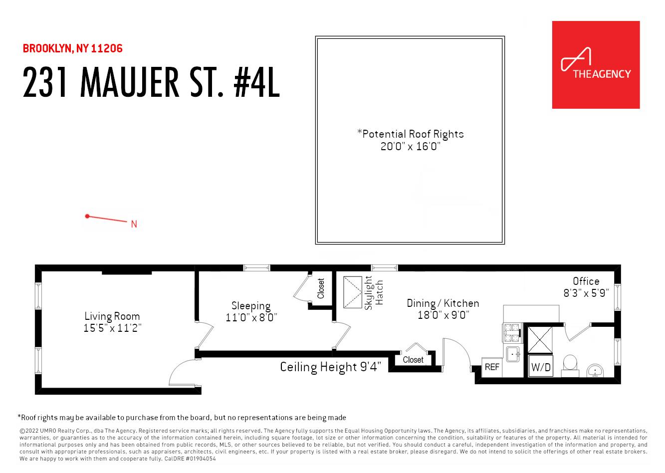 Floorplan for 231 Maujer Street, 4-L