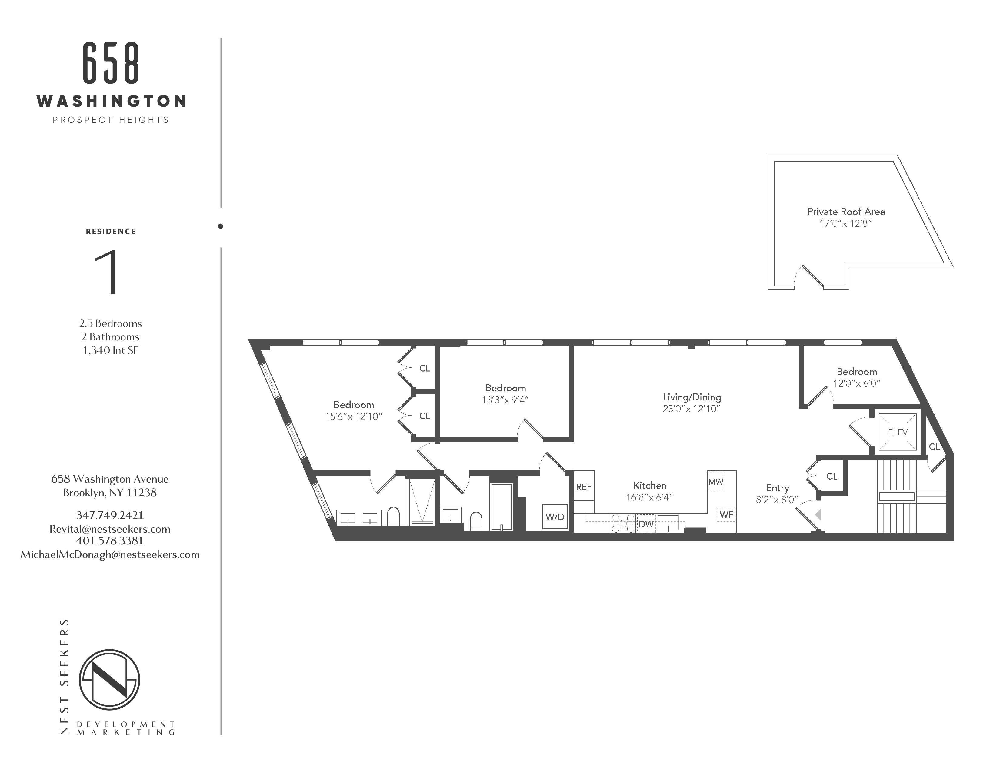 Floorplan for 658 Washington Avenue, 1