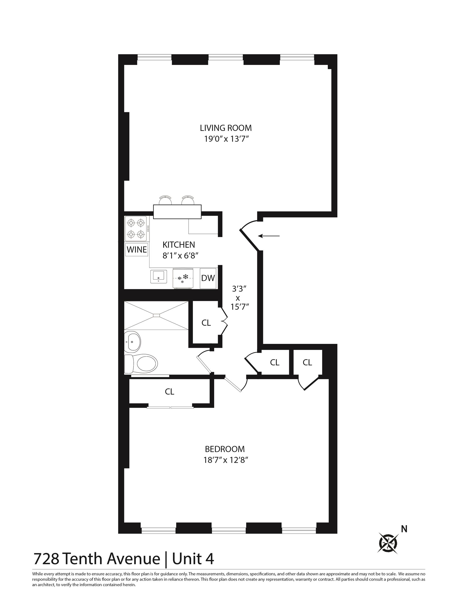 Floorplan for 728 10th Avenue, 4