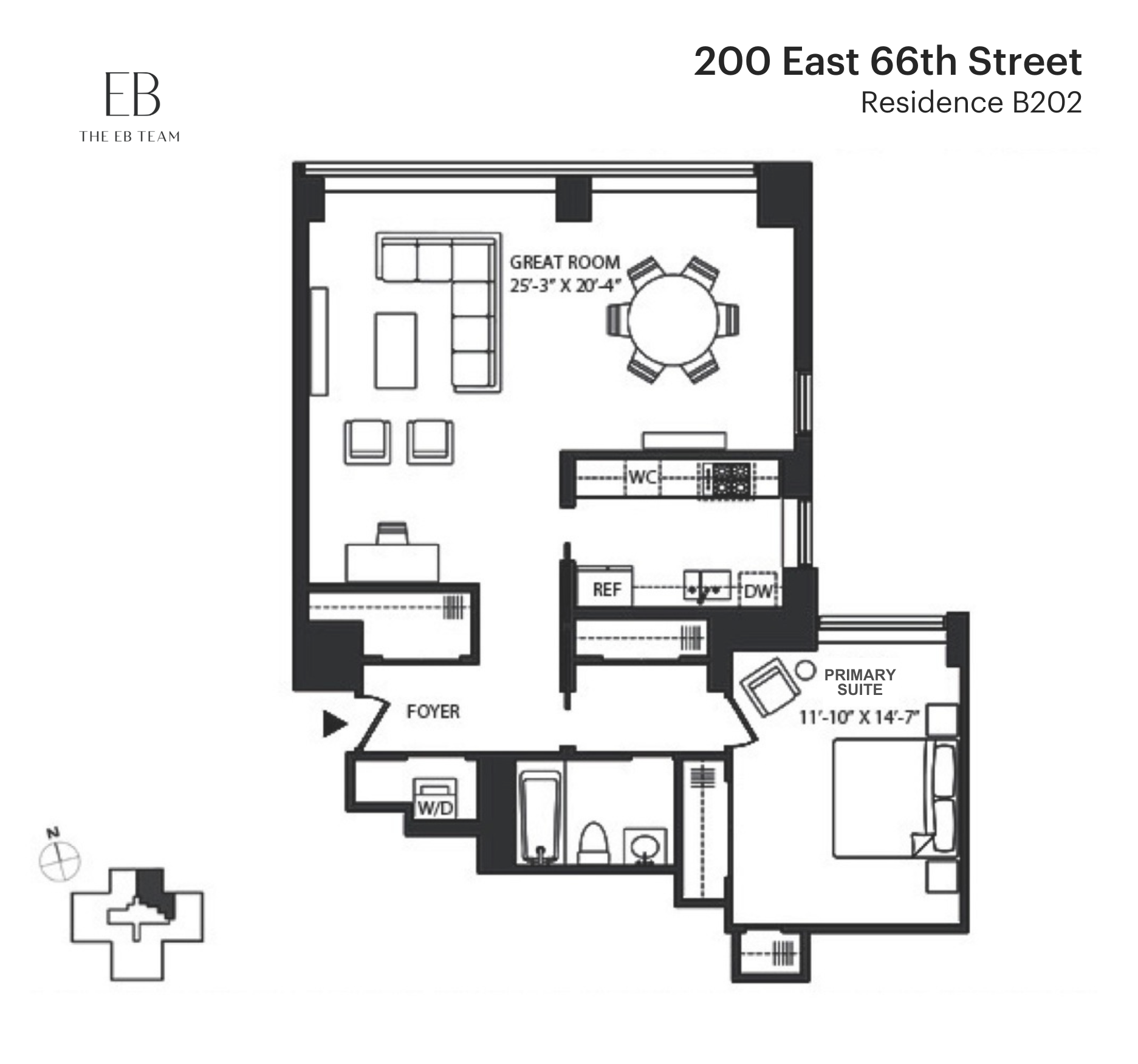 Floorplan for 200 East 66th Street, B202