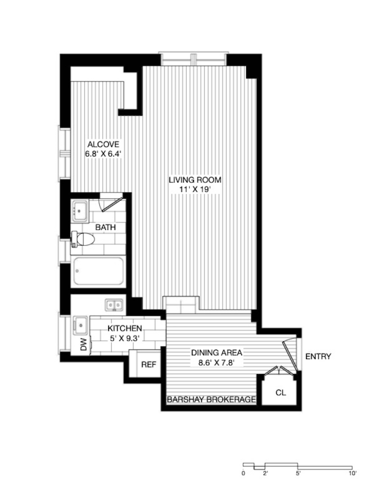 Floorplan for 200 West 20th Street, 1512