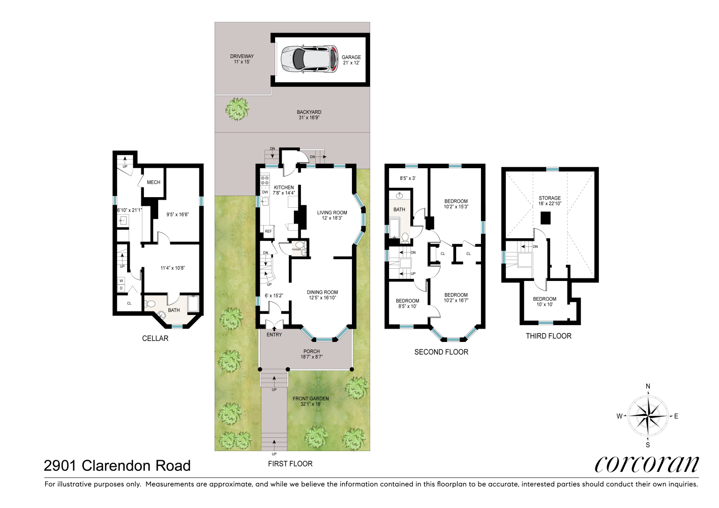 Floorplan for 2901 Clarendon Road