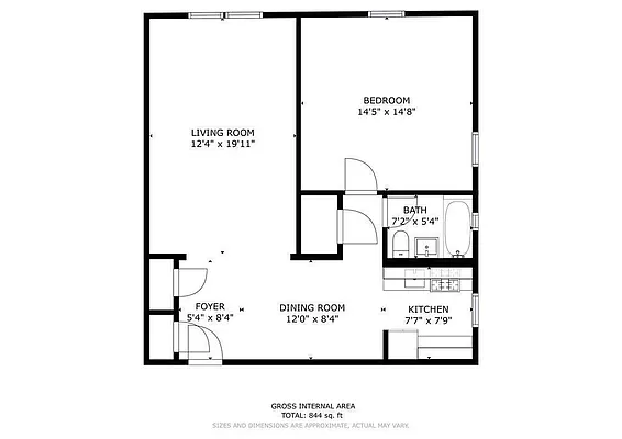 Floorplan for 102-55 67th Drive