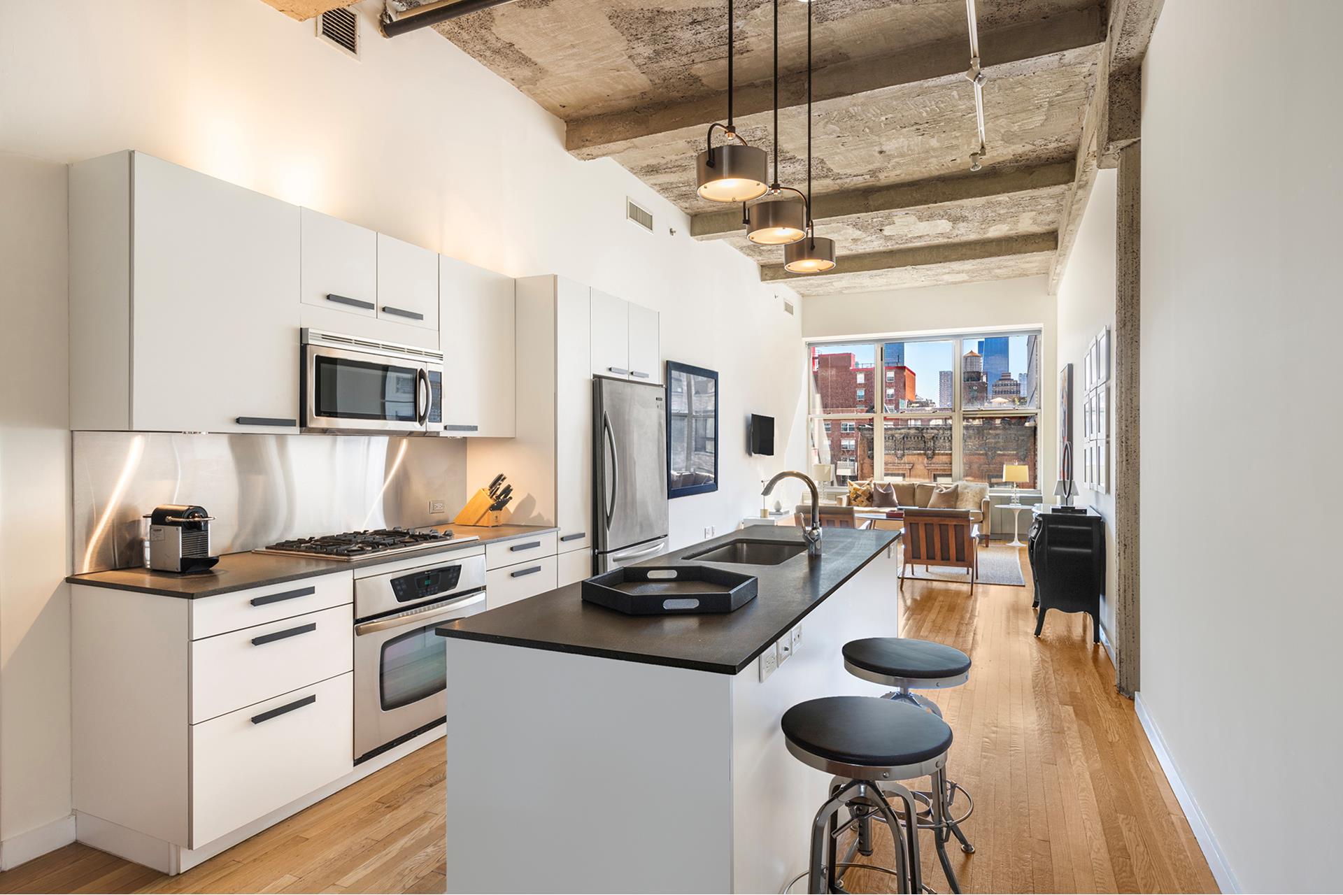 419 West 55th Street 4B, Hells Kitchen, Midtown West, NYC - 2 Bedrooms  
2 Bathrooms  
4 Rooms - 