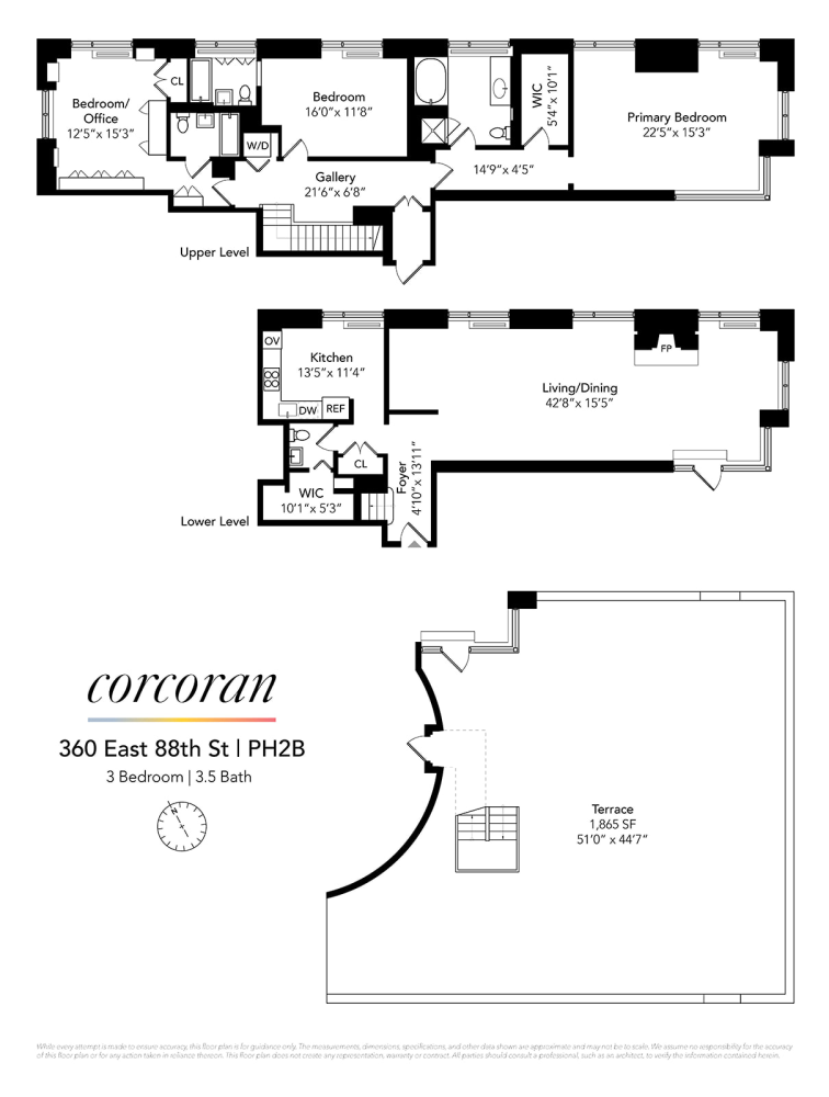 Floorplan for 360 East 88th Street, PH2B