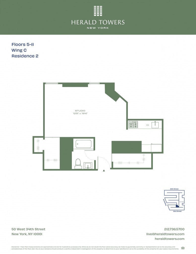 Floorplan for 50 West 34th Street, 7-C02