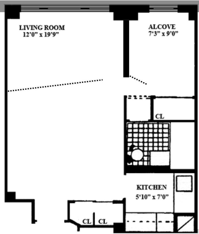 Floorplan for 210 East 47th Street, 5-B