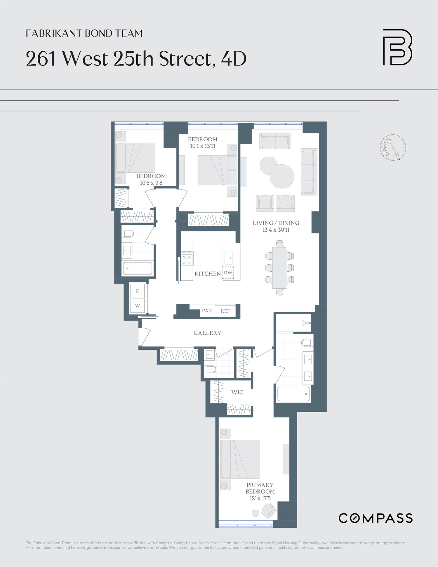 Floorplan for 261 West 25th Street, 4D