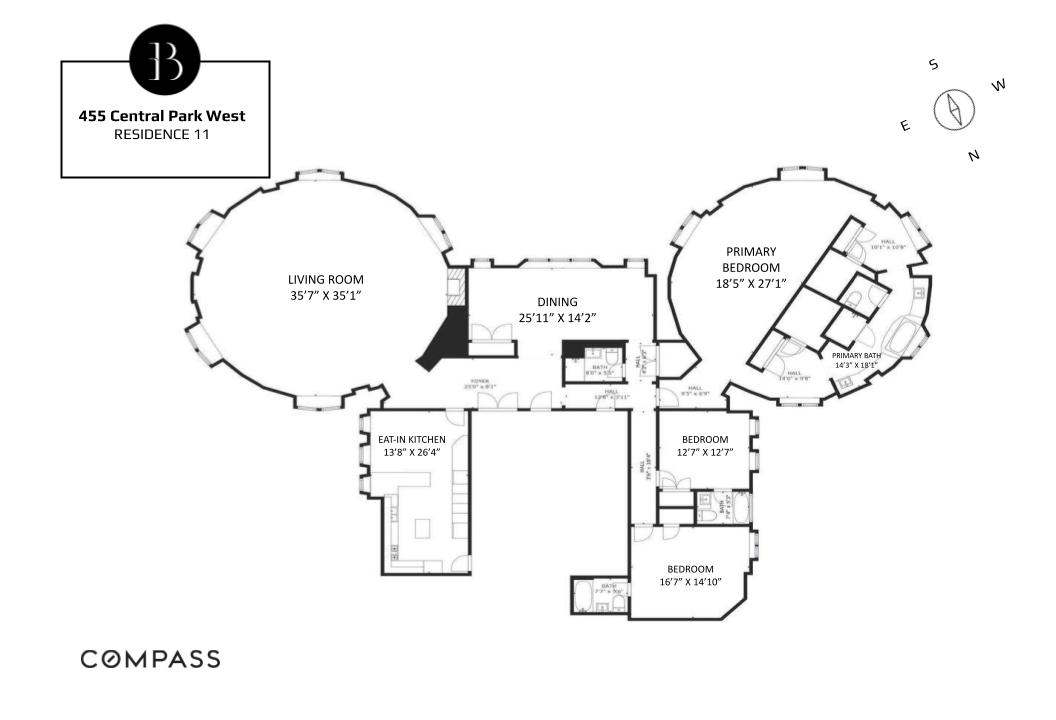 Floorplan for 455 Central Park, 11