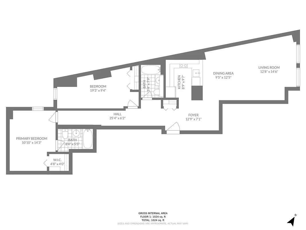Floorplan for 80 John Street, 7I