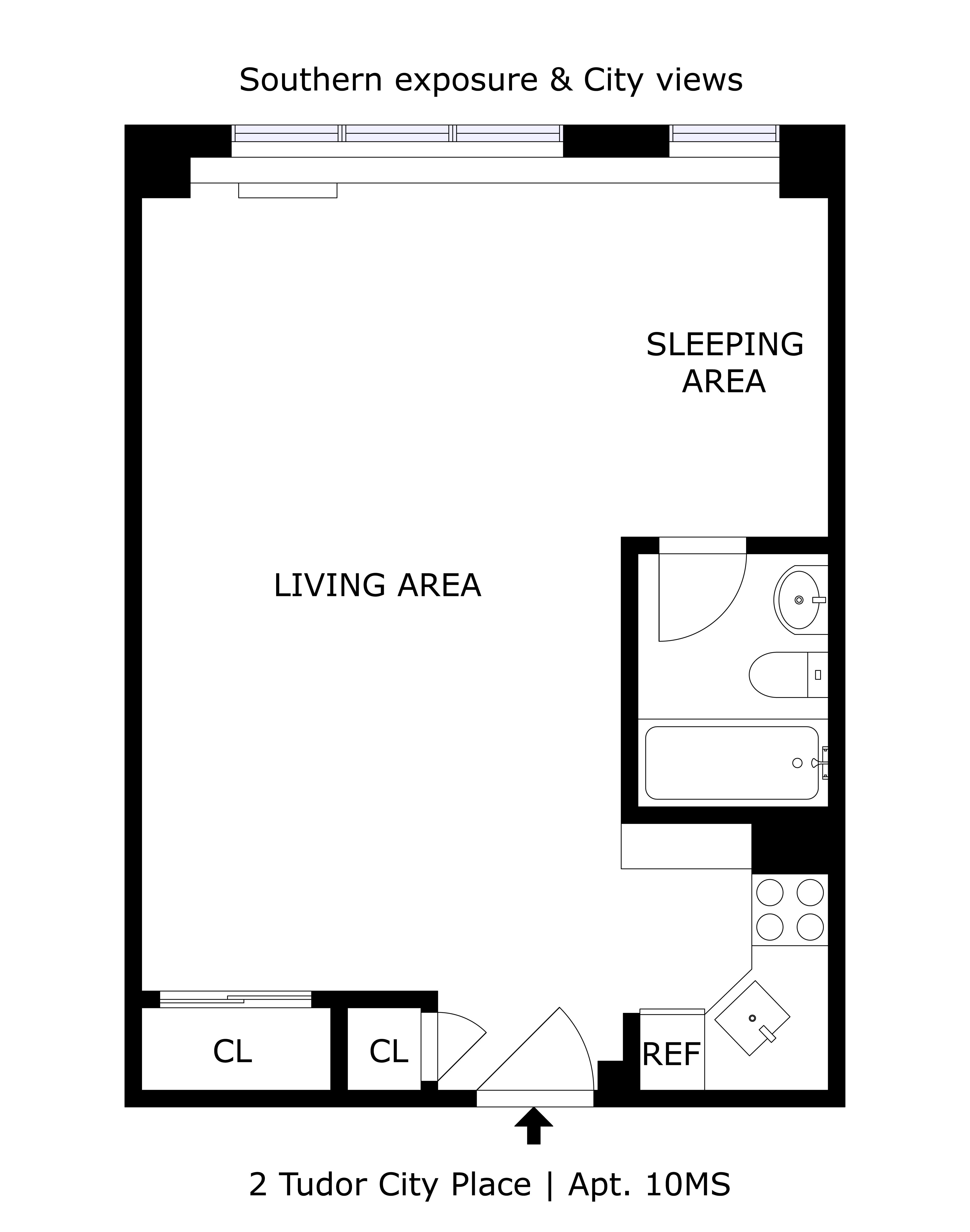 Floorplan for 2 Tudor City Place, 10-MS