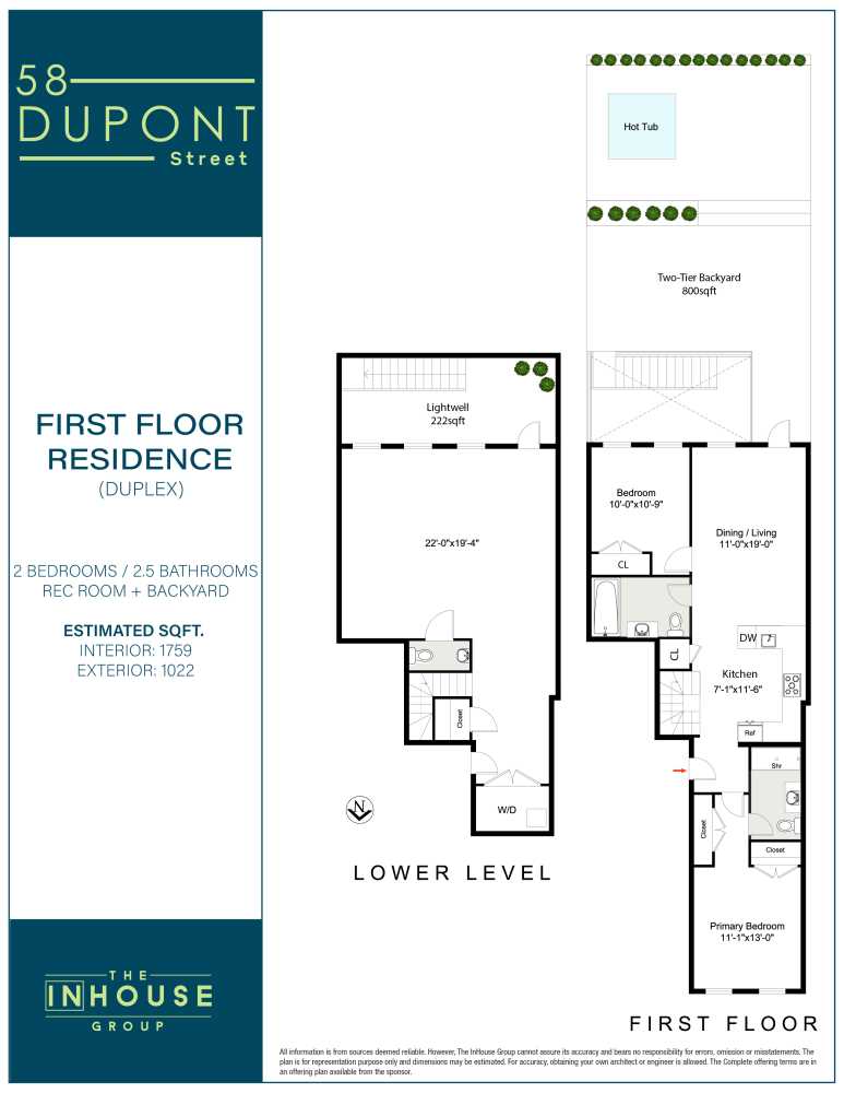 Floorplan for 58 Dupont Street, 1