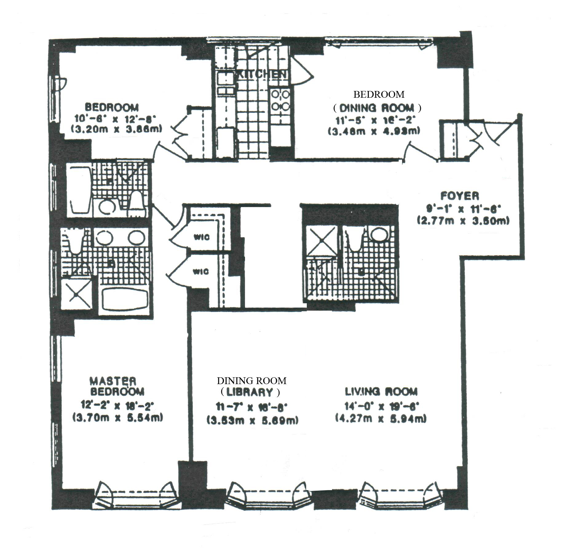 Floorplan for 279 Central Park, 10-C