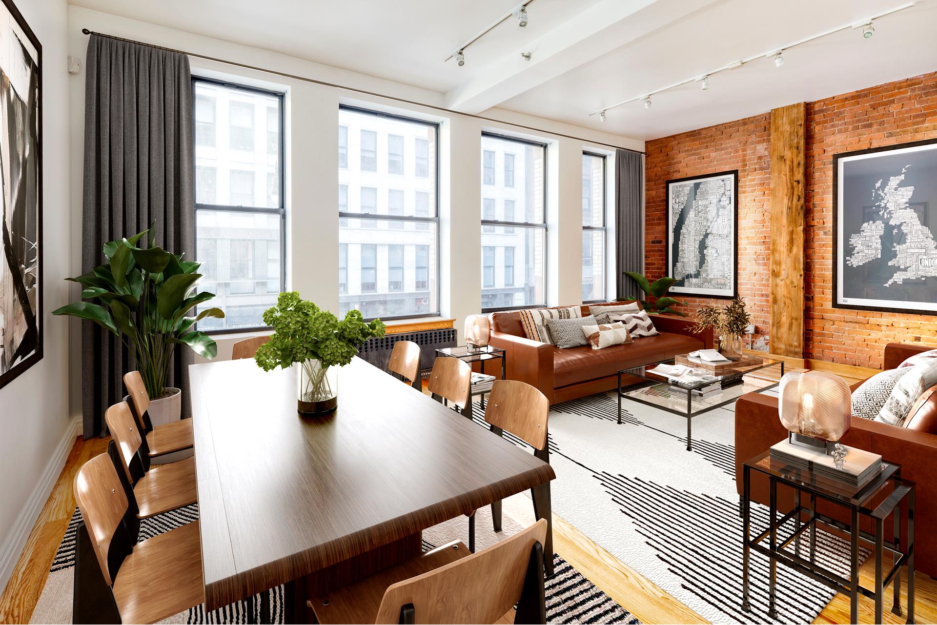 92 Chambers Street 2, Tribeca, Downtown, NYC - 2 Bedrooms  
2 Bathrooms  
5 Rooms - 