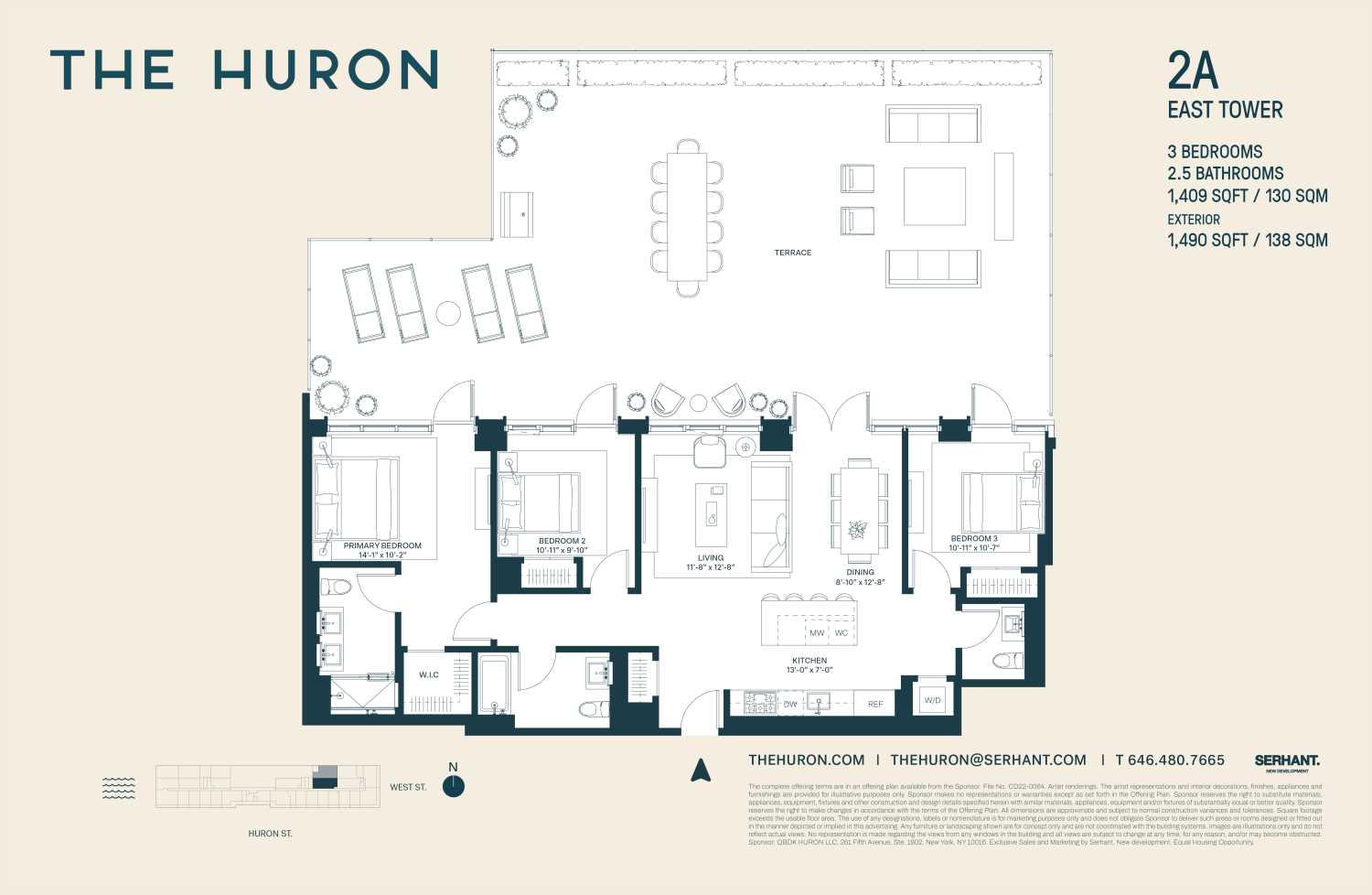 Floorplan for 29 Huron Street, 2AE