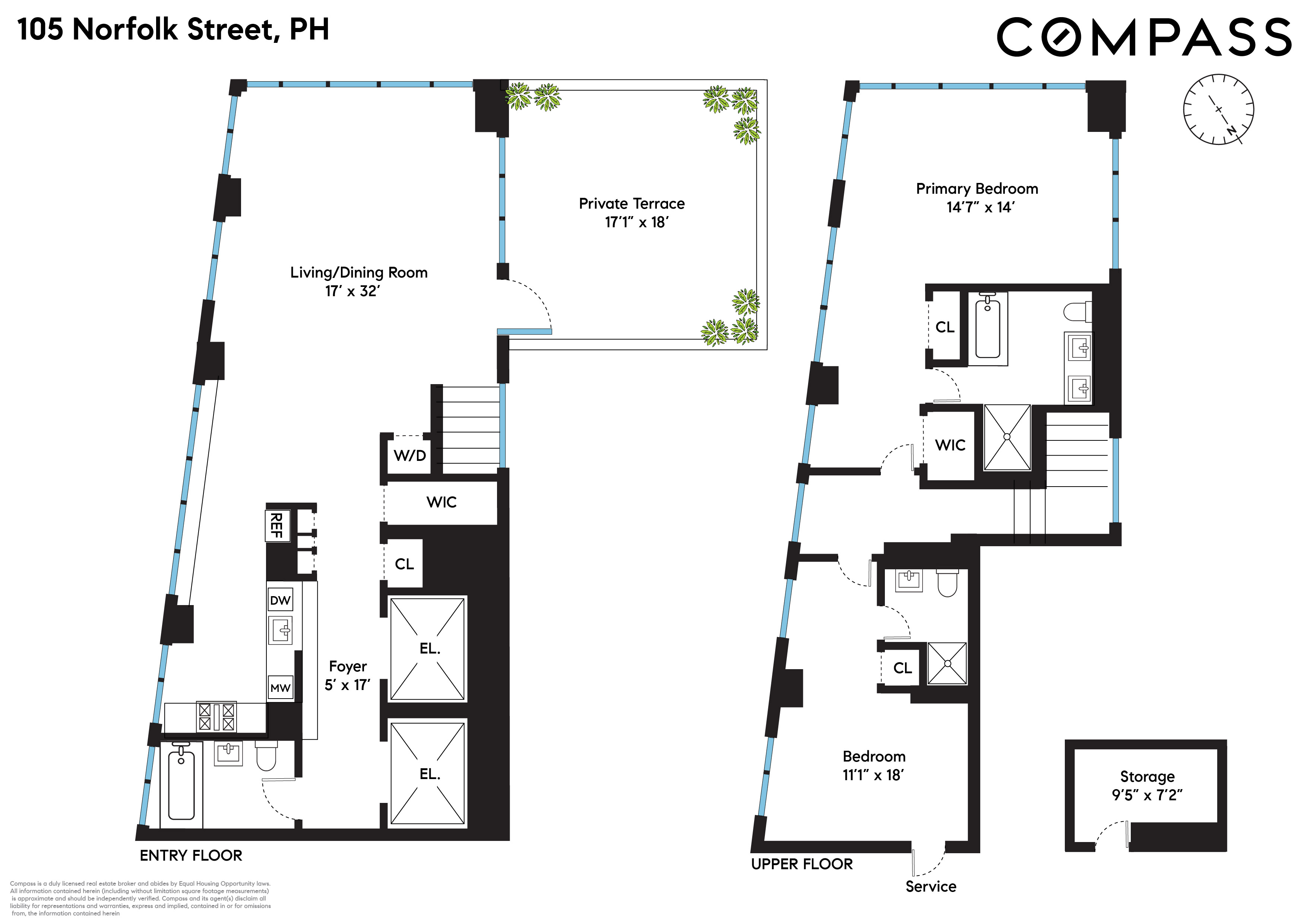 Floorplan for 105 Norfolk Street, PH
