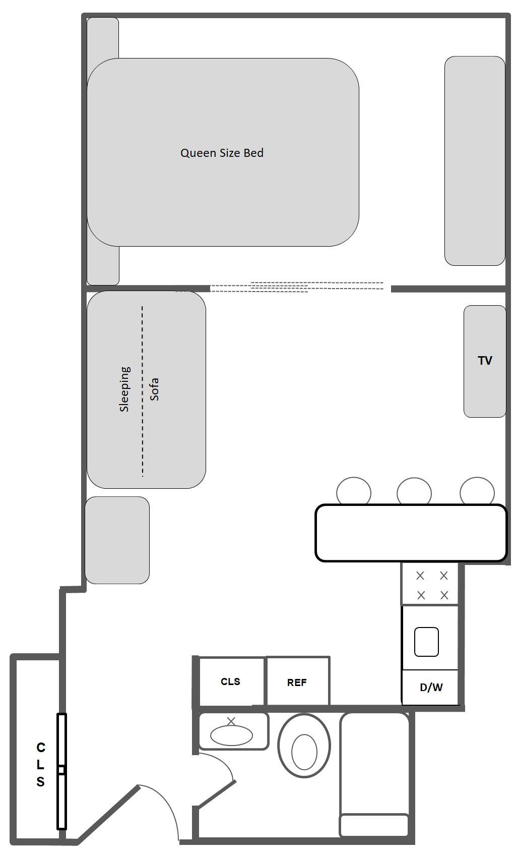Floorplan for 230 East 52nd Street, 2-B