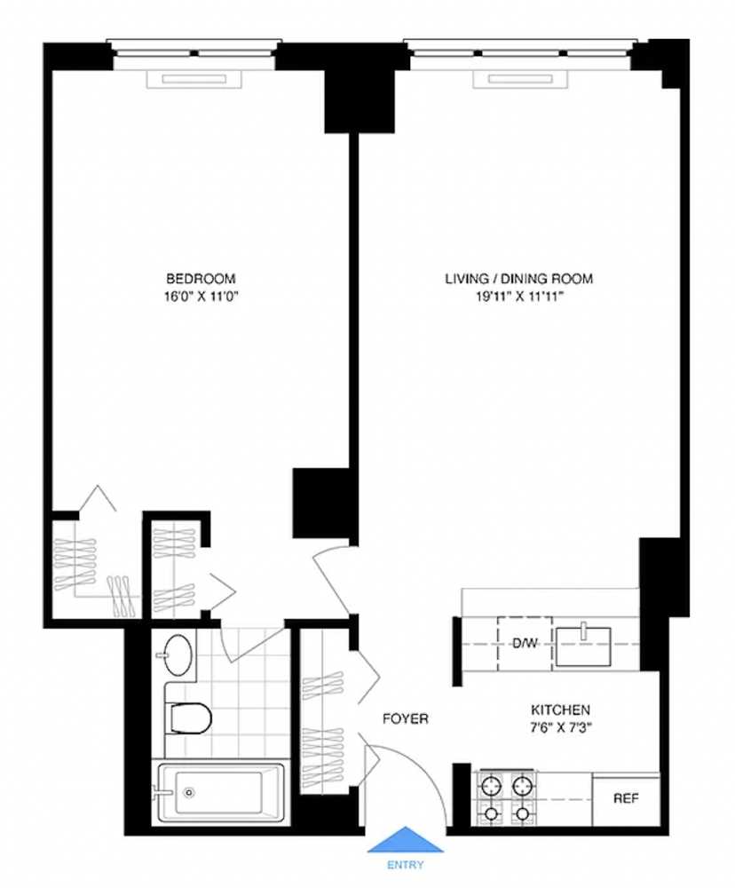 Floorplan for 200 Rector Place, 29C
